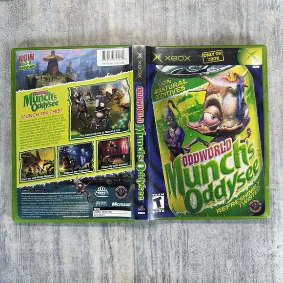 Oddworld Munch’s Oddysee + Manual - Xbox Original - Tested & Working Complete - Picture 4 of 4